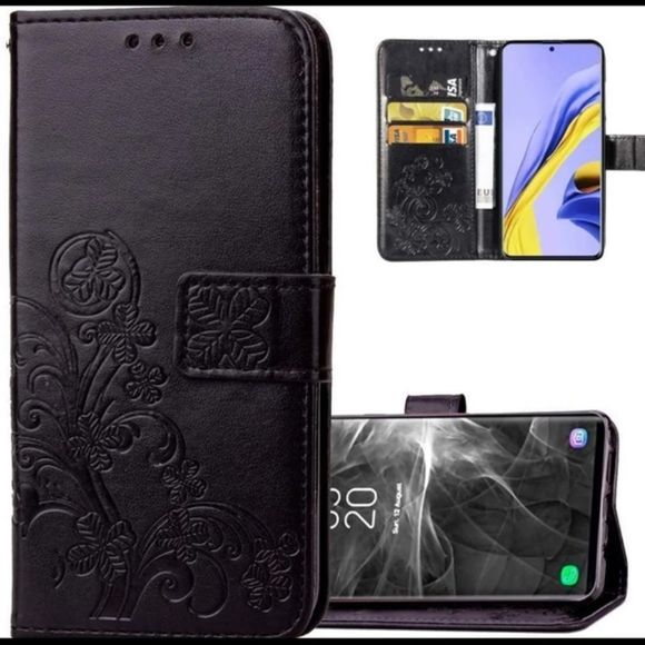 Samsung A30S Case Galaxy Case with Magnetic Closure Credit Card Slot Holder - Picture 1 of 4